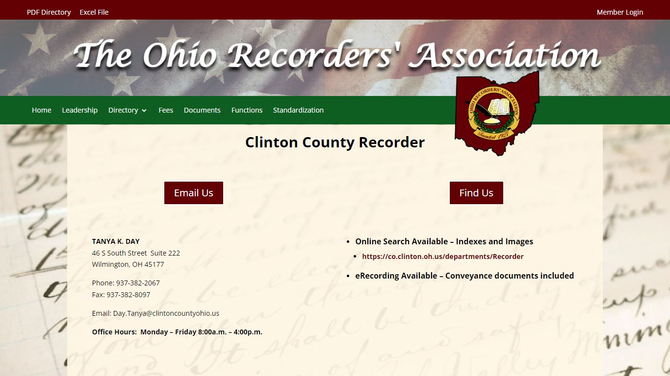 Clinton County Recorder | Ohio Recorders' Association